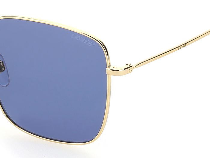 Levis Lv 1007/S Full Rim Square Gold Yellow Sunglasses 