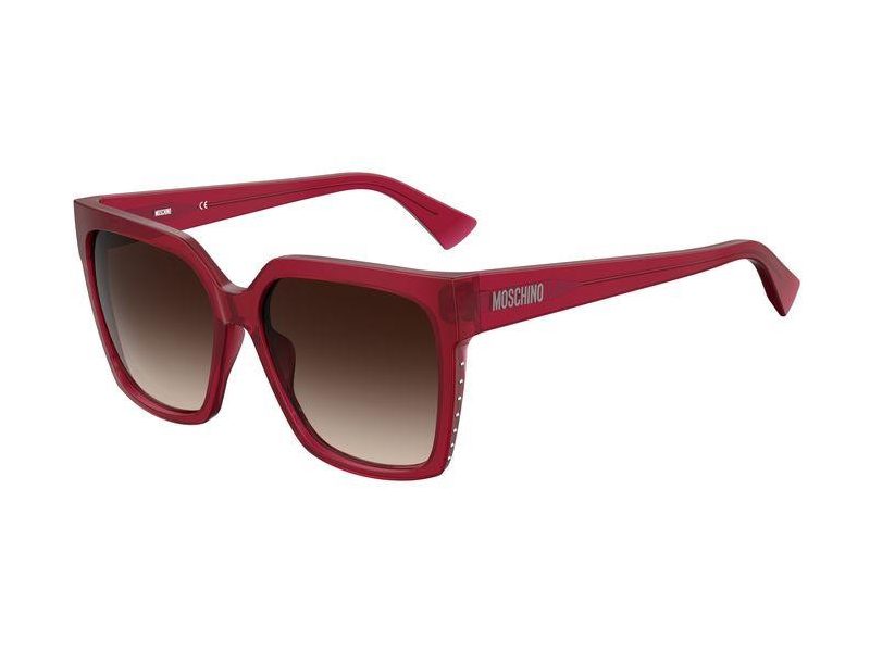 Red 2024 moschino sunglasses