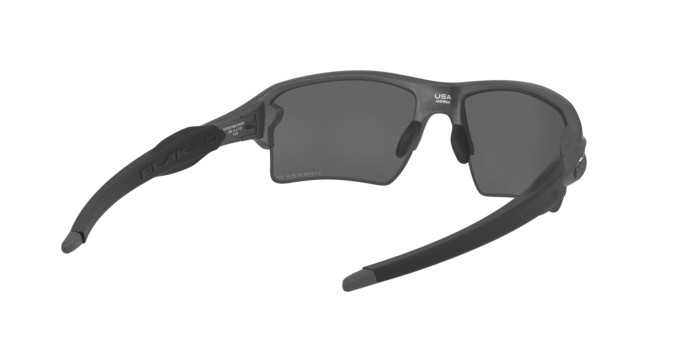 NEW Oakley FLAK 2.0 XL Steel Grey PRIZM POLARIZED Black Lens Sunglass  9188-F8