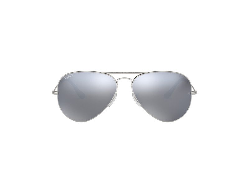 Mens silver mirrored top aviator sunglasses